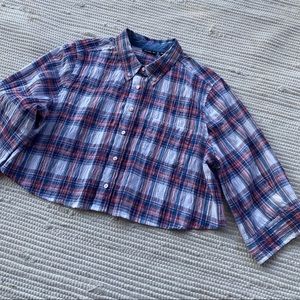 Allen B. Allen Schwartz Crop Plaid XL Nordstrom